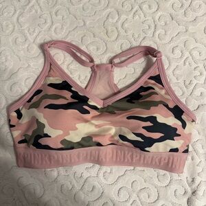 NWT Vintage Victoria’s Secret PINK M Ultimate Sports Bra Camo Padded
